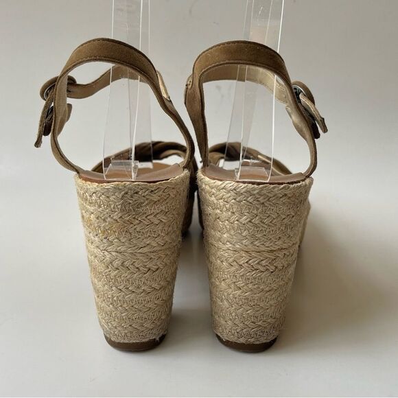 Paul Green Tan Espadrille Platform Sandals - Picture 5 of 10